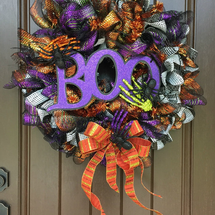Boo! It's Halloween! Wreath Tutorial 2017