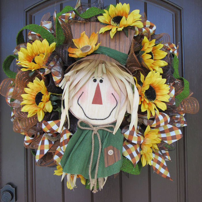 2017 Scarecrow Head Wreath Tutorial