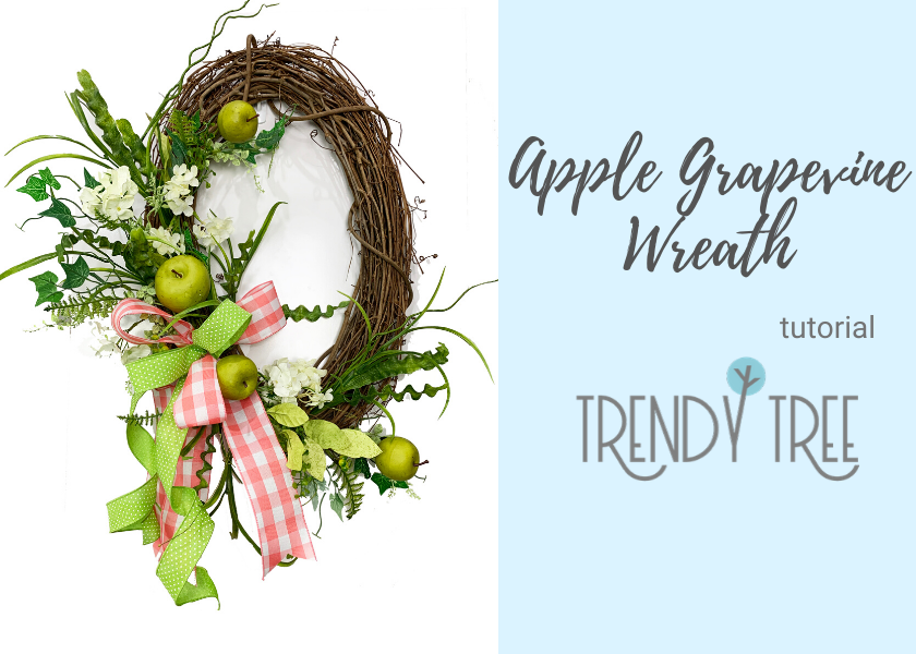 Apple Grapevine Wreath Tutorial