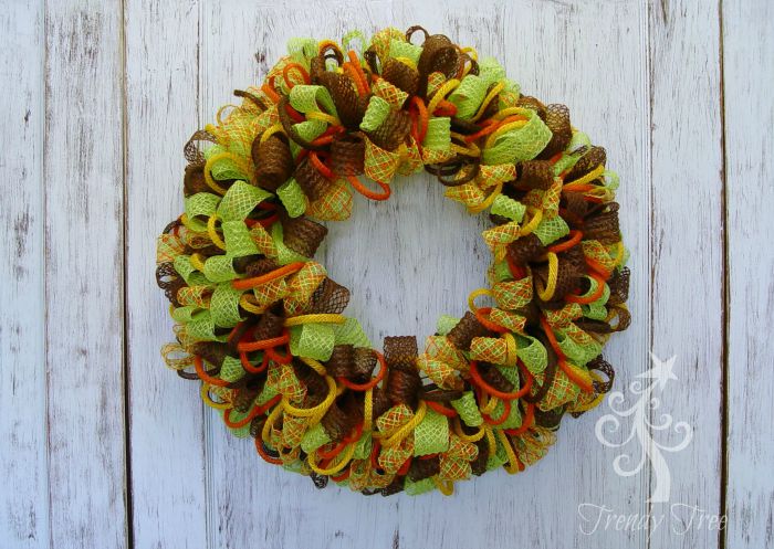 DIY Basic Autumn Wreath Tutorial