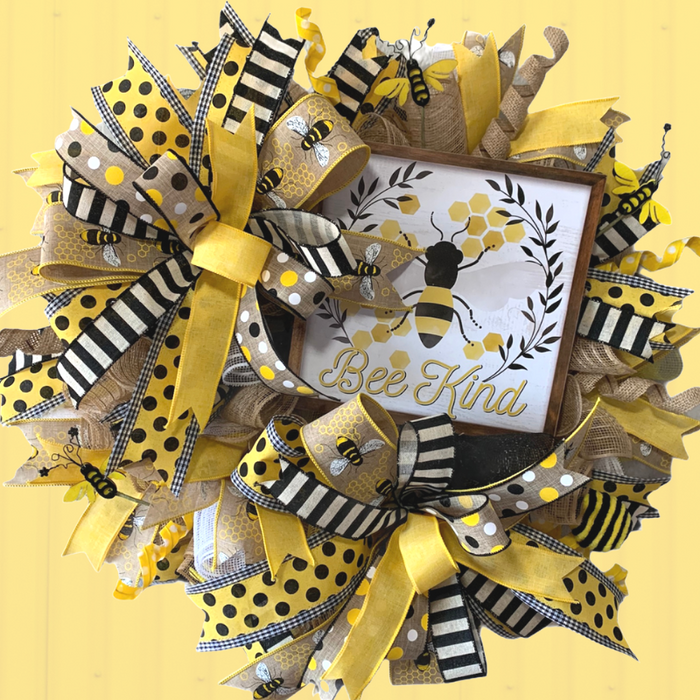 Bee Kind Summer Wreath by 39 County Home