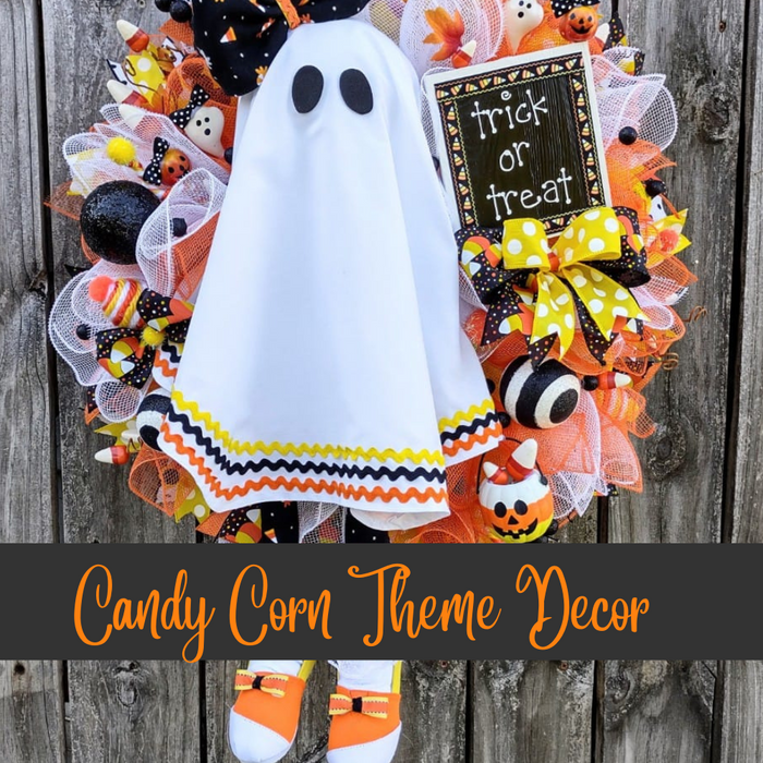 Candy Corn Theme Wreaths