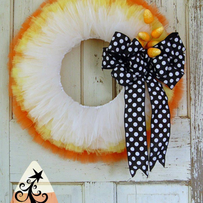 Candy Corn Wreath Tutorial