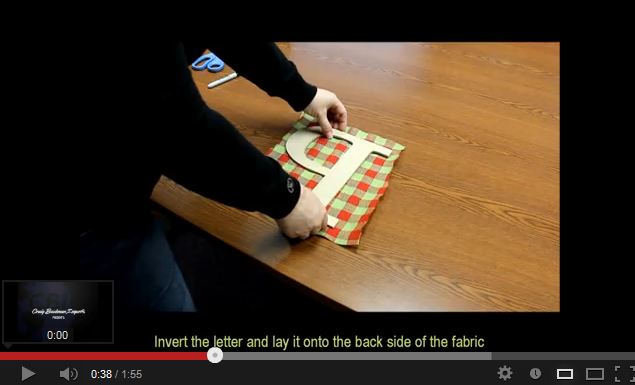 How to Cover a Wooden Letter with Fabric by Craig Bachman Imports