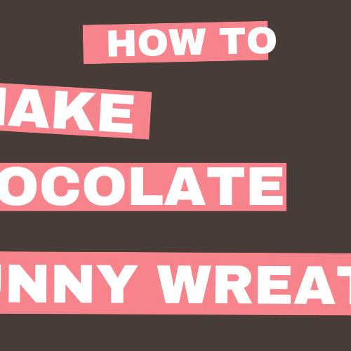 how to make a chocolate bunny wreath deco mesh wreath tutorial