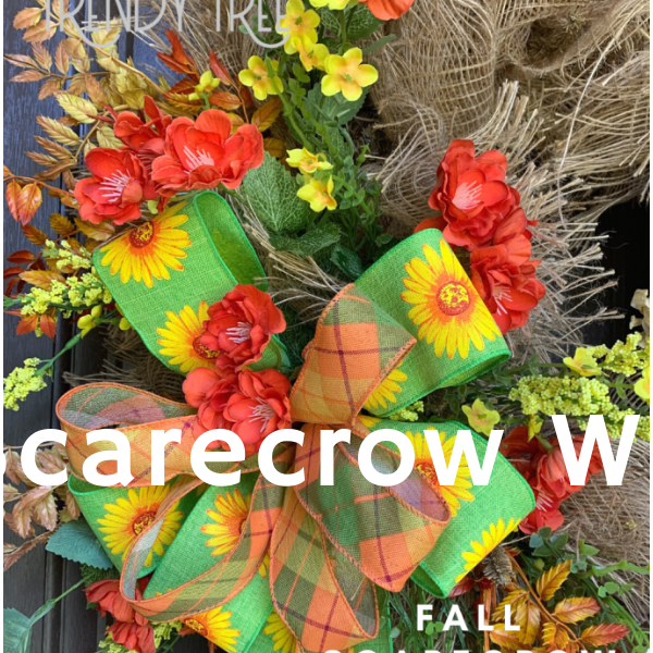 Fall Scarecrow Deco Mesh Wreath Tutorial 2020