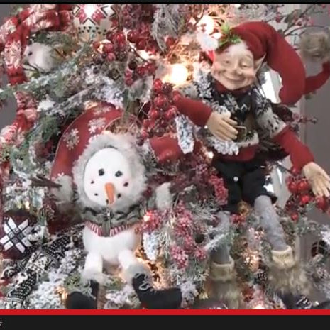 RAZ Video Tutorial Decorating the Aspen Sweater Christmas Tree