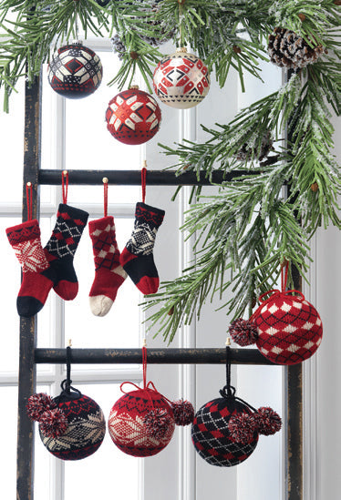Window Decoration from RAZ Aspen Sweater Collection - Knitted Ornaments