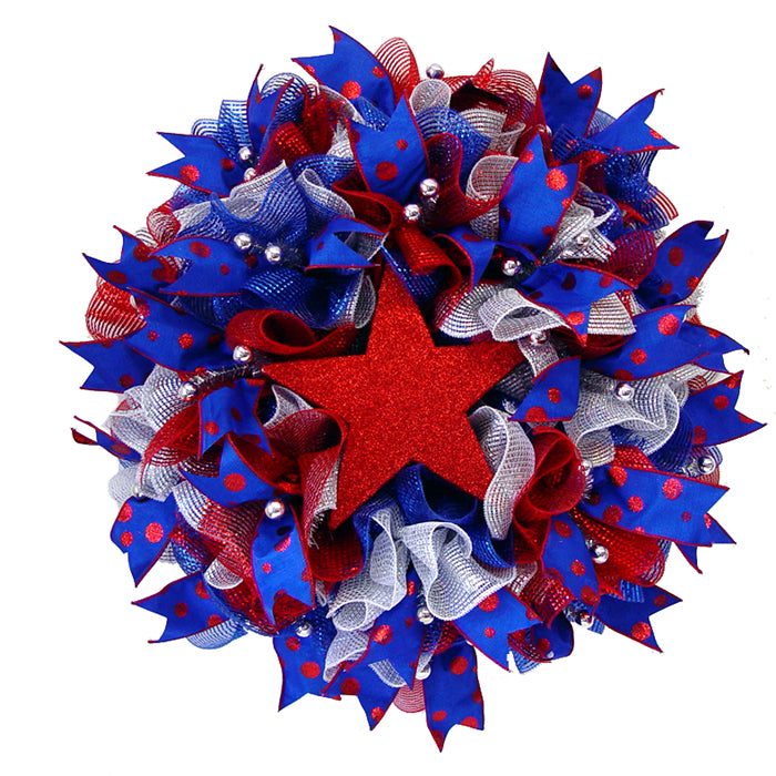 Patriotic Ruffle Wreath Tutorial