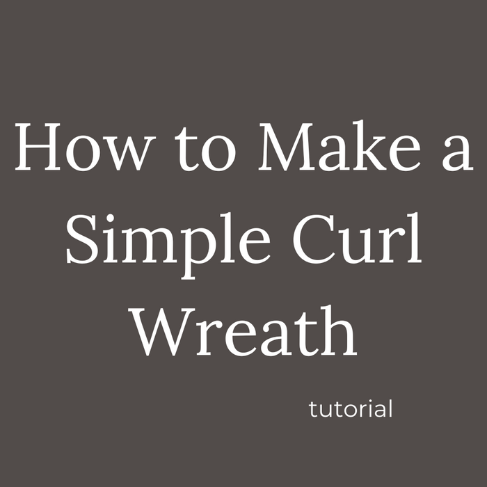 how to make a simple curl wreath with deco mesh
