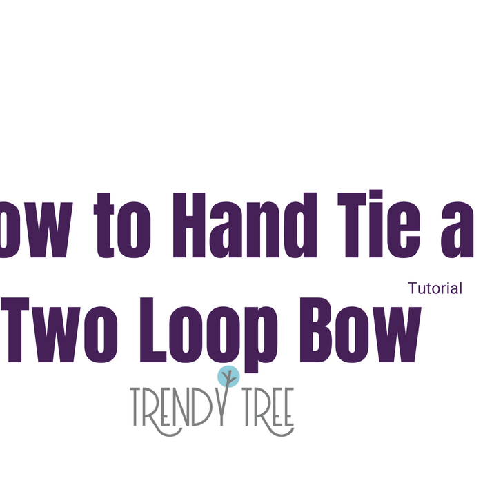 how to hand tie a bow