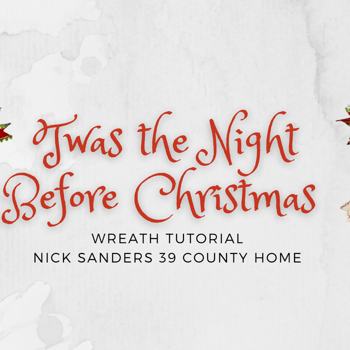 Twas the Night Before Christmas Wreath Tutorial