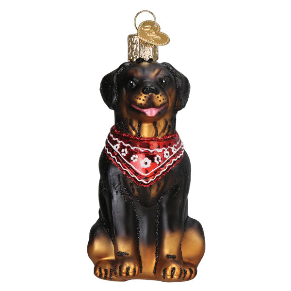 Rottweiler Ornament Old World Christmas 12696