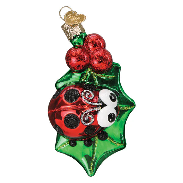 Holly Ladybug Old World Christmas 12708