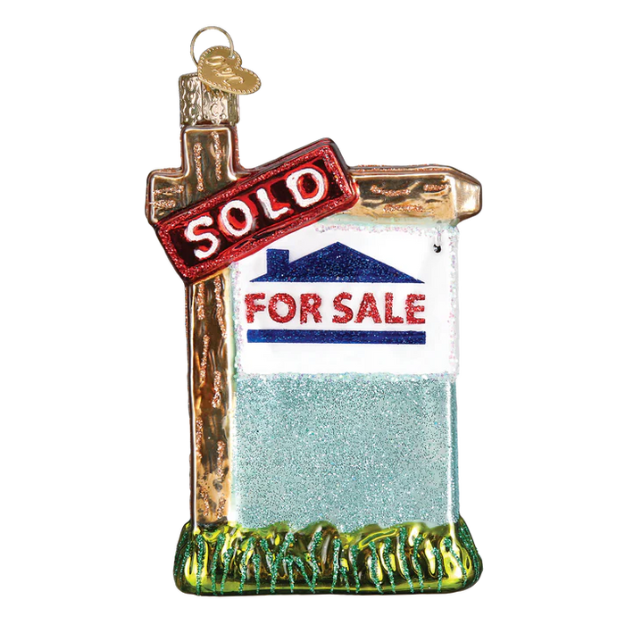 Realty Sign Ornament  Old World Christmas 36203