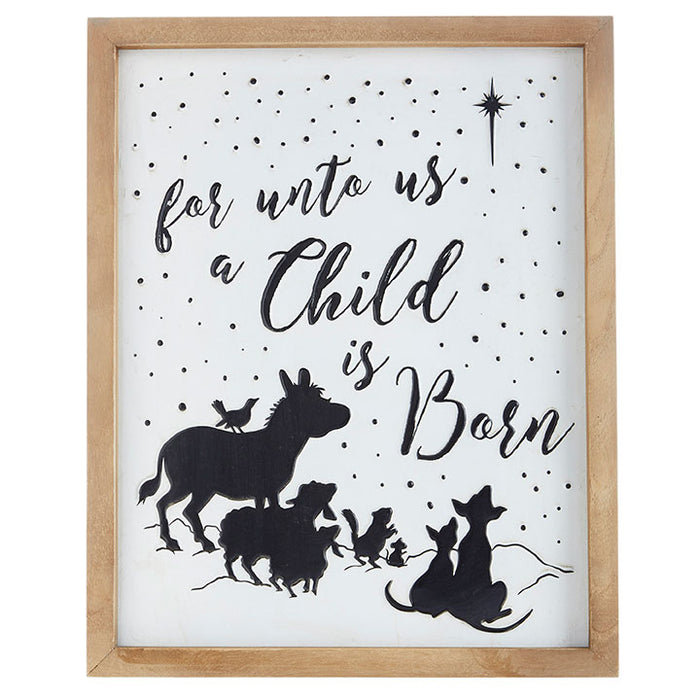 18" A Child Is Born Wall Art 4012325