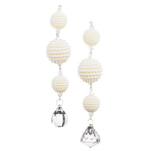 7.5" Set of Two Pearl Ornament 4316084