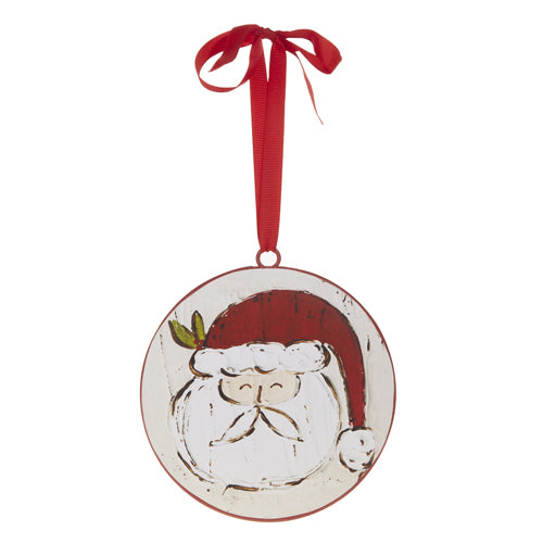 6" Santa Face Disc Ornament 4321325