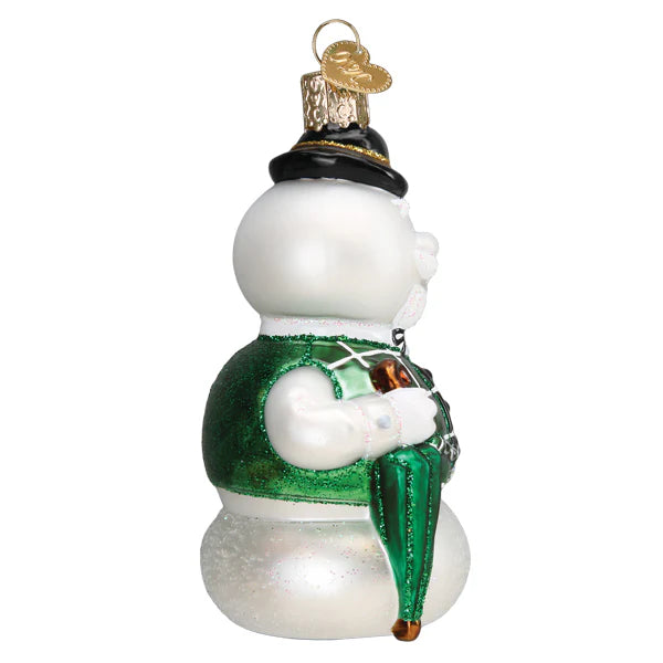 Sam the Snowman Ornament  Old World Christmas 44207