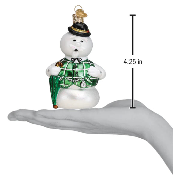 Sam the Snowman Ornament  Old World Christmas 44207