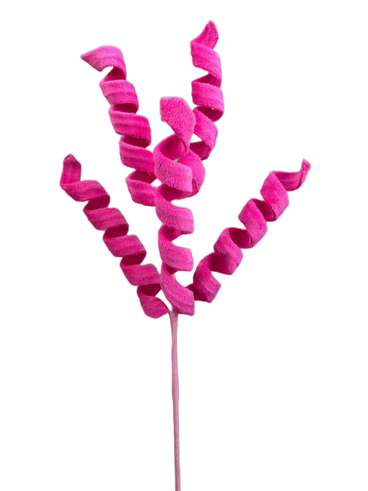16" Hot Pink Curly Spray with 5 Stems 63388BT
