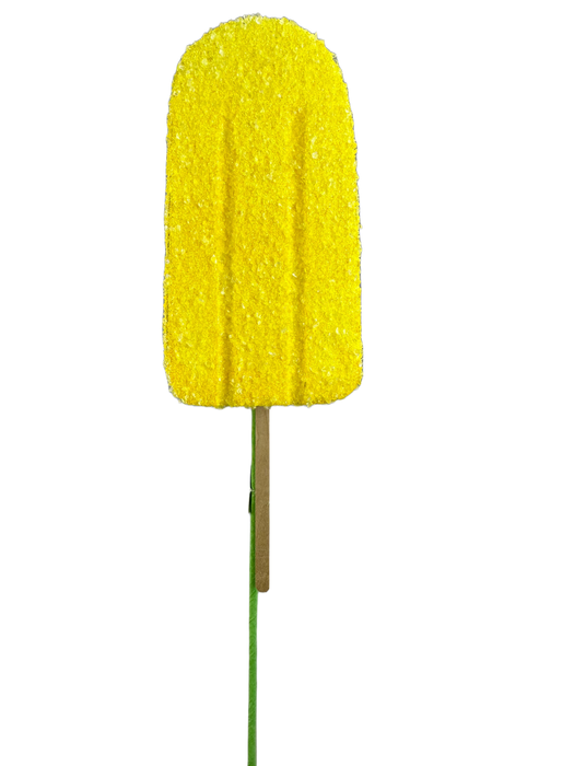 20" by 4" Yellow Popsicle Pick  63396YW
