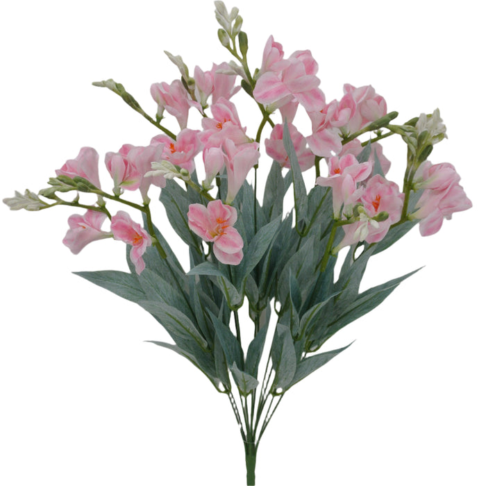 24" Freesia Bush Pink 12 Stems 84300-PK