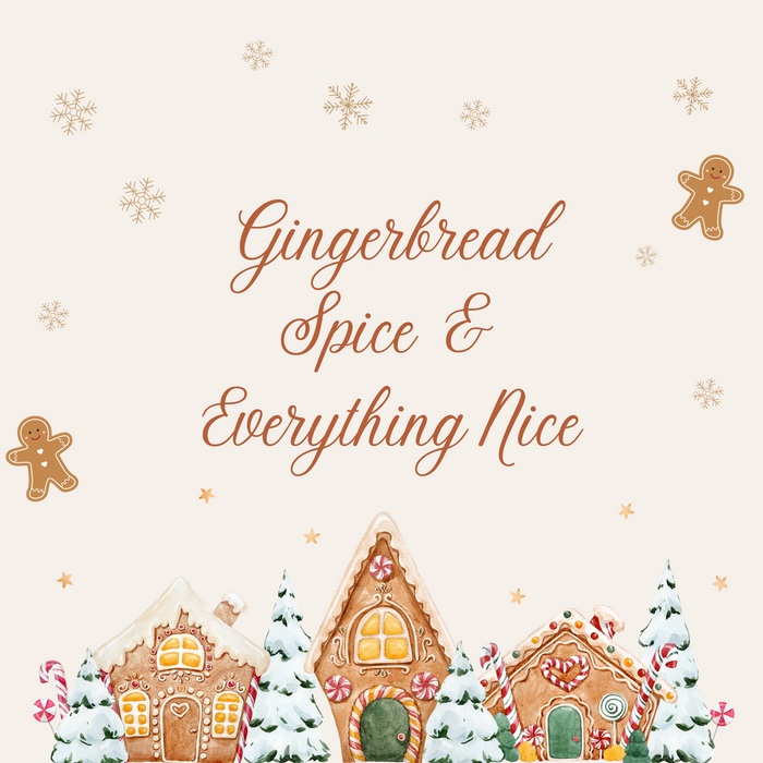 10" Trendy Tree Gingerbread Spice Everything Nice Square Metal Sign TT-062
