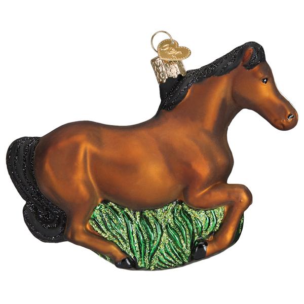 Brown Mustang Ornament Old World Christmas 12619