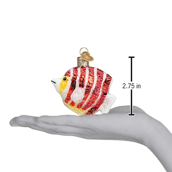 Peppermint Angelfish Ornament  Old World Christmas  12635