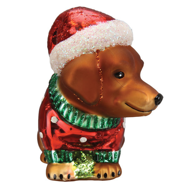 Dashing Dachshund Puppy Ornament  Old World Christmas  12649