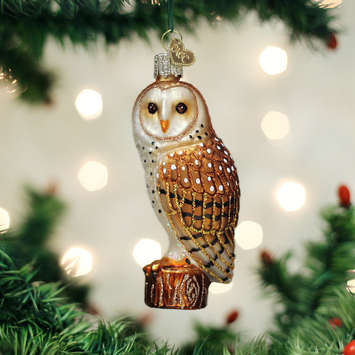Barn Owl Ornament Old World Christmas Ornament 16118