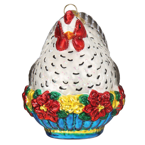 French Hen Ornament  Old World Christmas  16144