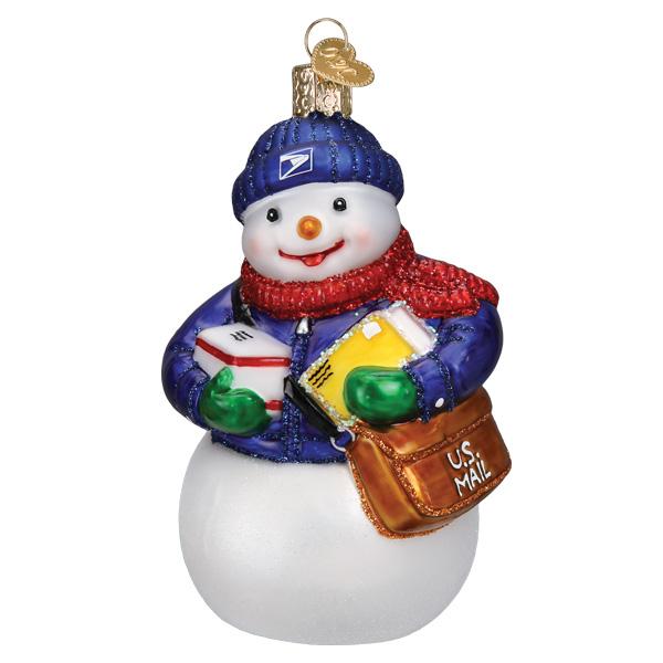 USPS Snowman Ornament Old World Christmas 24210