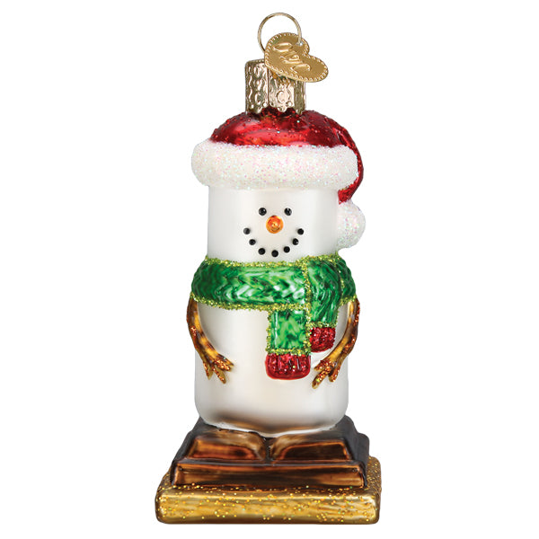S'mores Snowman Ornament Old World Christmas 24216