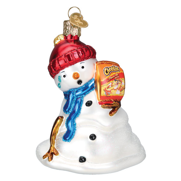 Flamin' Hot Cheetos Snowman Ornament Old World Christmas 24221