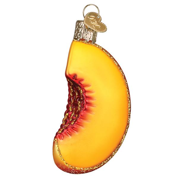 Peach Slice Ornament Old World Christmas Ornament 28132
