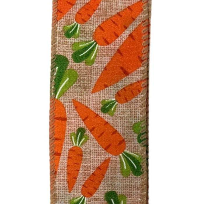 1.5" Natural Linen Carrot Ribbon 31103-09-19