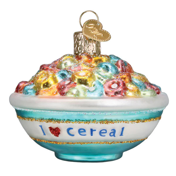 Bowl of Cereal Old World Christmas Ornament 32477