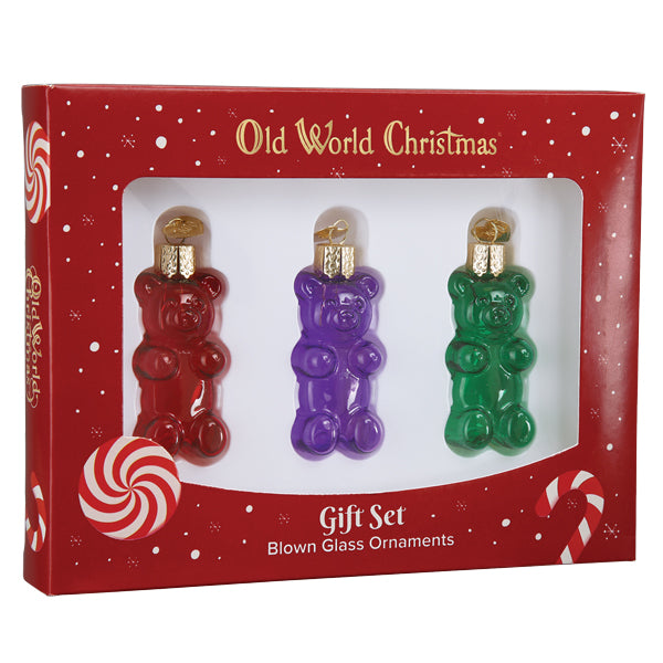 Jelly Bear Set Ornament Old World Christmas 32487