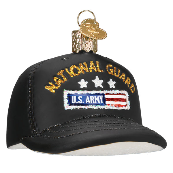 National Guard Cap Ornament Old World Christmas 32489