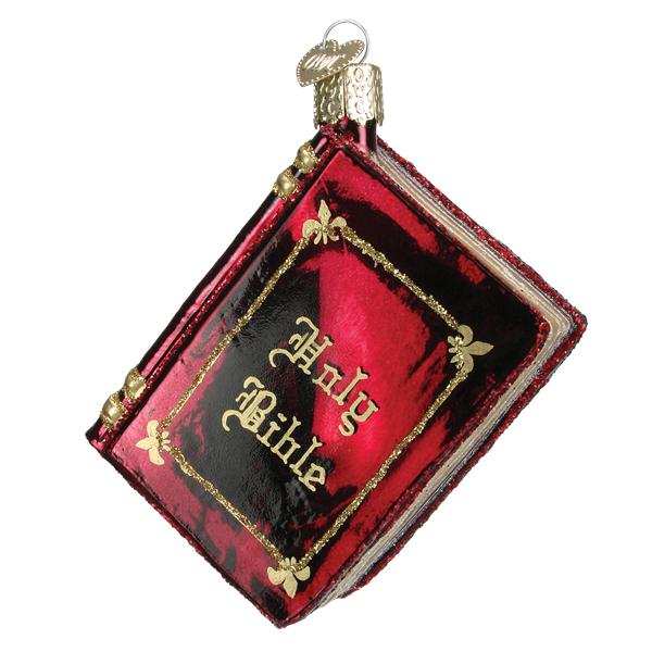 Red Bible Ornament  Old World Christmas  32496