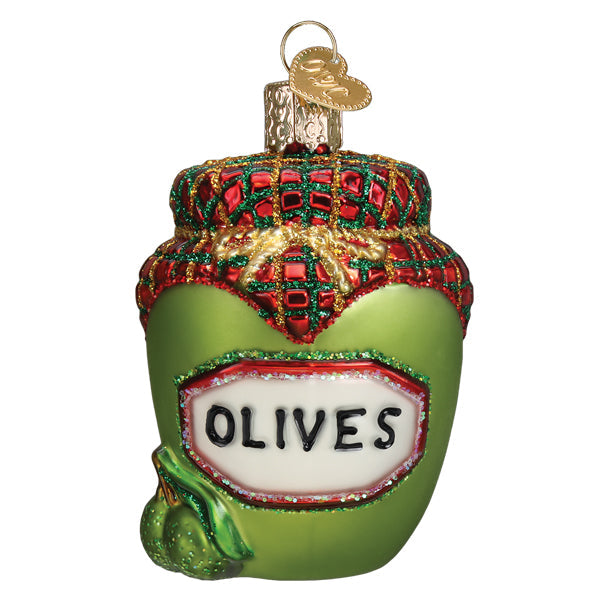 Jar Of Olives Ornament Old World Christmas 32513