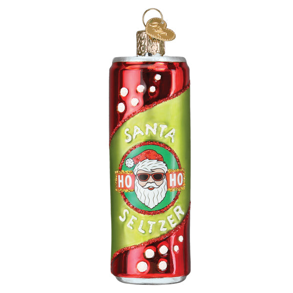 Santa Seltzer Ornament Old World Christmas 32515