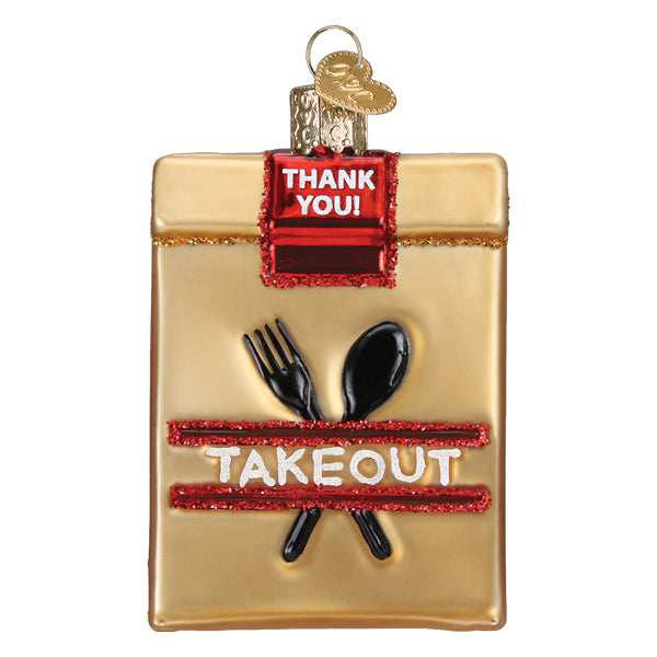Takeout Bag Ornament Old World Christmas 32529