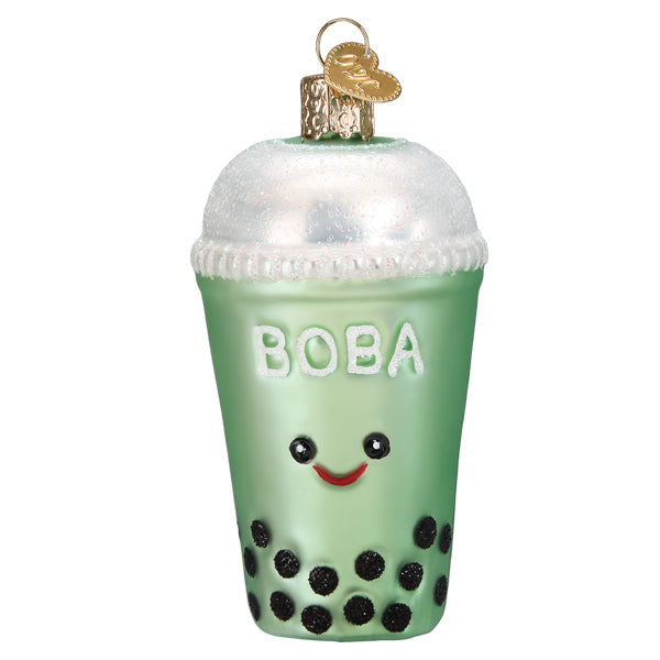 Boba Tea Ornament Old World Christmas 32534