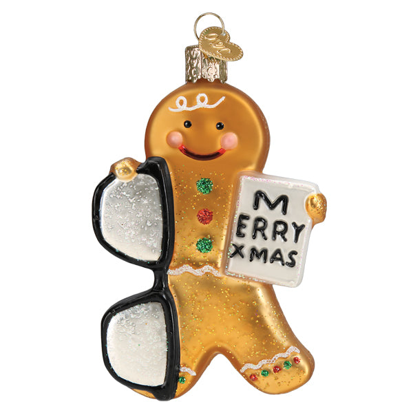 Gingerbread Optometrist Ornament Old World Christmas 32539