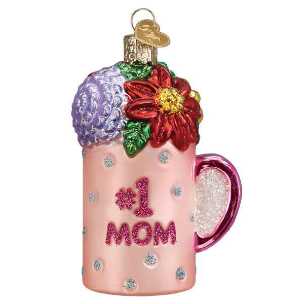 Best Mom Mug Ornament Old World Christmas 32543