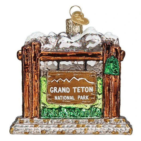 Grant Teton National Park Old World Christmas Ornamenrt 36269