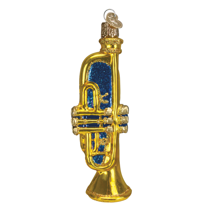 Trumpet Christmas Ornament 38019 Old World Christmas